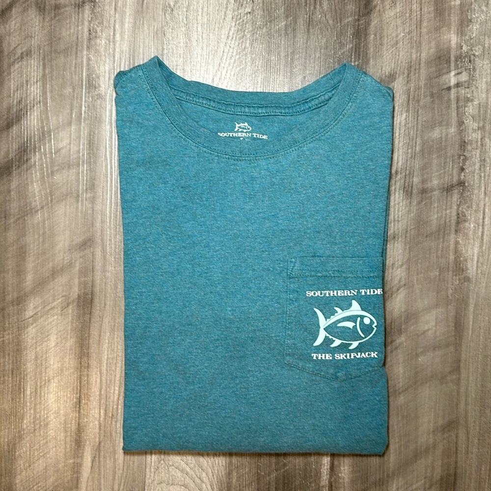 Southern Tide The Skipjack Blue Marlin Long Sleeve Tee - Small